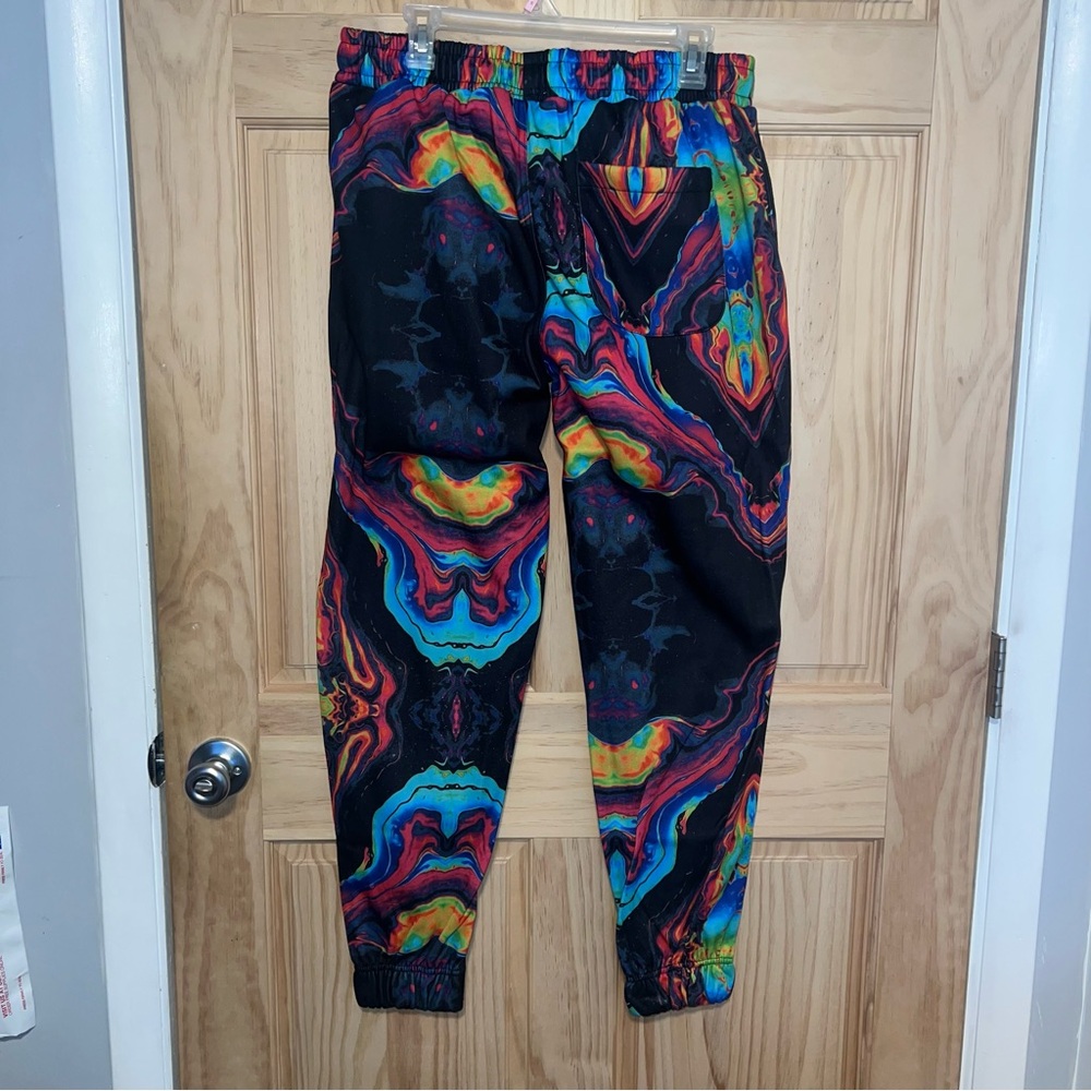 Colorful Abstract Men’s Large Jogger Pants NWT - Picture 2 of 3